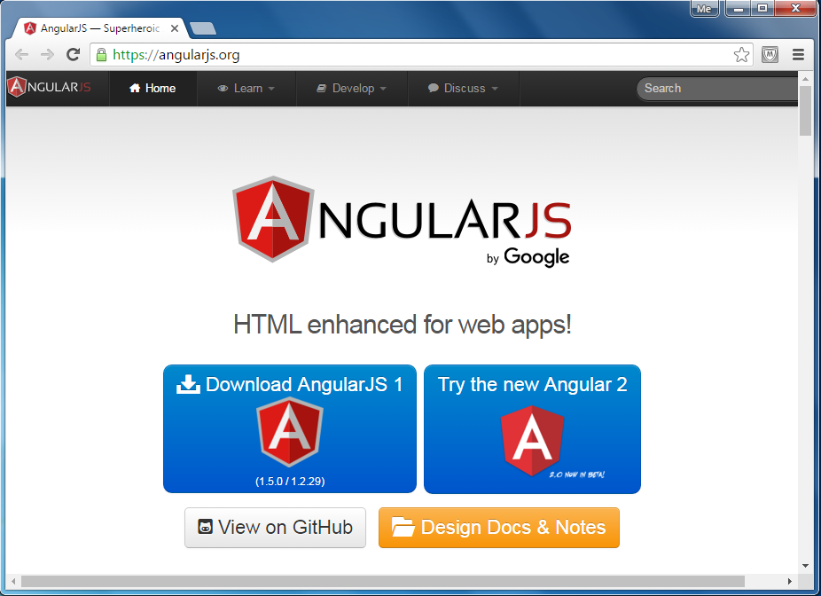 AngularJS Official Website