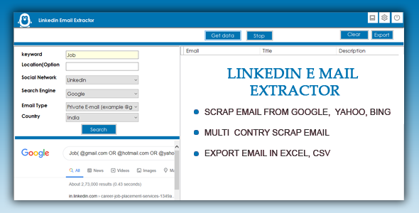 Linkedin Email Extractor