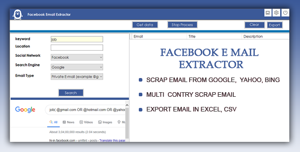 Facebook Email Extractor