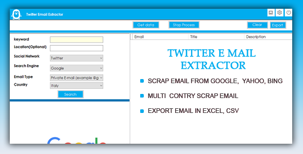 Twitter Email Extractor