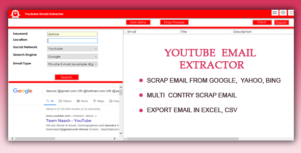 Youtube Email Extractor
